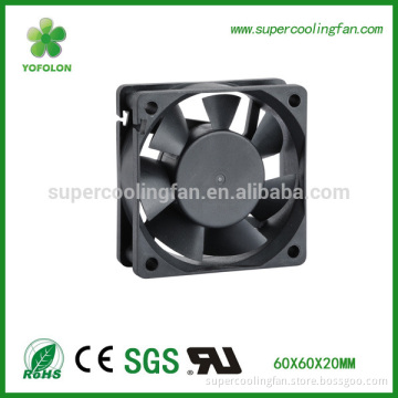 YOFOLON 60x60x20mm 12V Sleeve bearing low noise dc brushless cooling fan